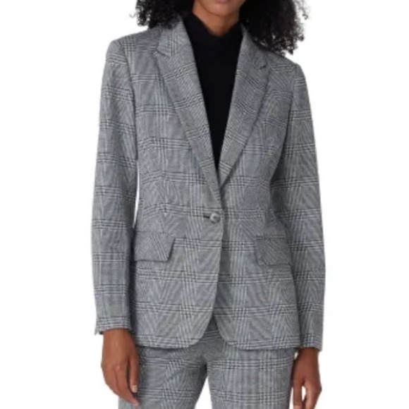 Jason Wu plaid check patterned blazer jacket 17526 - Picture 4 of 13